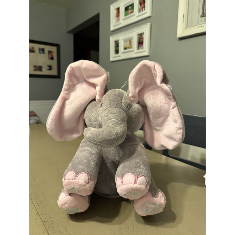 Dimple Baby Plush Singing Interactive Musical Peek A Boo Elephant Toy, It Works!